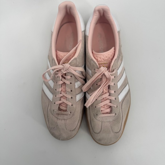 Adidas Originals Gazelle Indoor Sneakers Sandy Pink Cloud White Gum Women's 10 - Picture 6 of 11